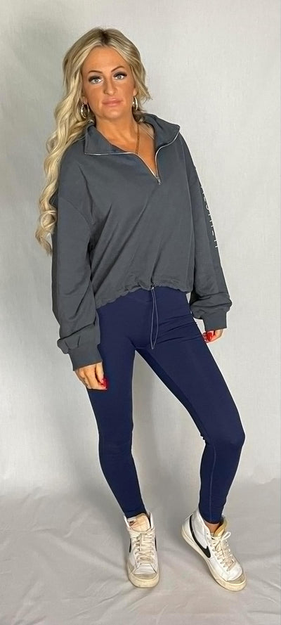 crop top zipup hoodie - Aestheti Athletics