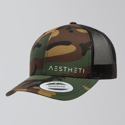 5-Panel Retro Trucker Cap – Camo - Aestheti Athletics